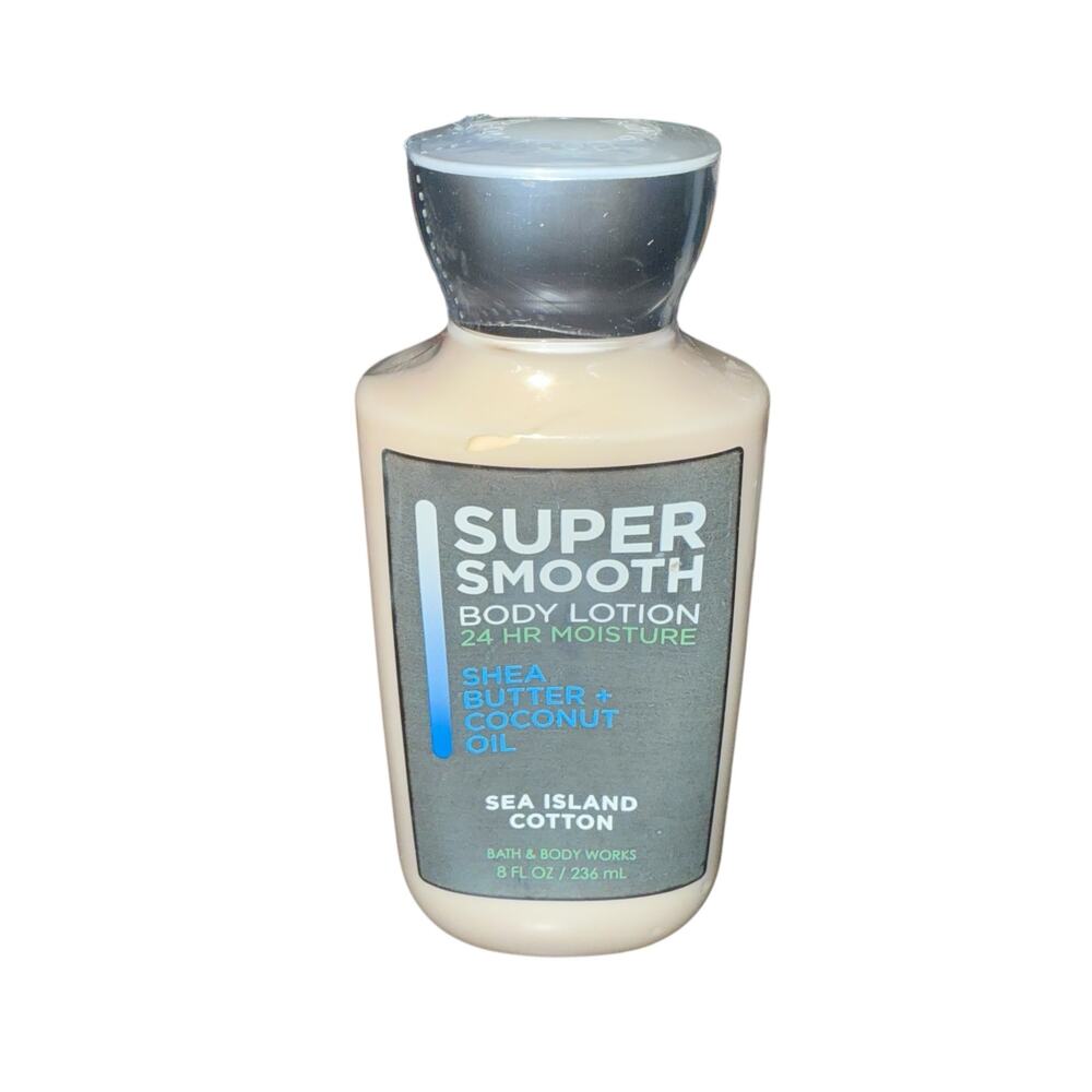 Bath & Body Works Super Smooth Sea Island Cotton Body Lotion 8 fl oz NEW Sealed